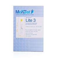 Lancetas Automáticas 26 G 1 Nivel MONTEST Lite 3 CAJA 100 UND